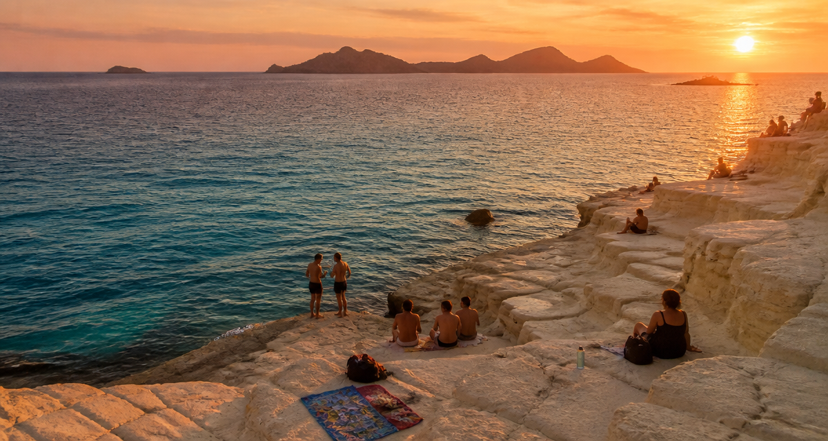 plage du petit nice marseille rochers blancs mer turquoise