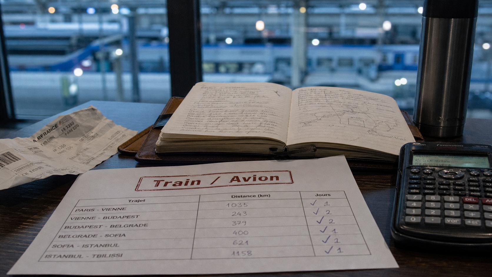 Réduire son empreinte carbone en voyage : train et comparaison avion