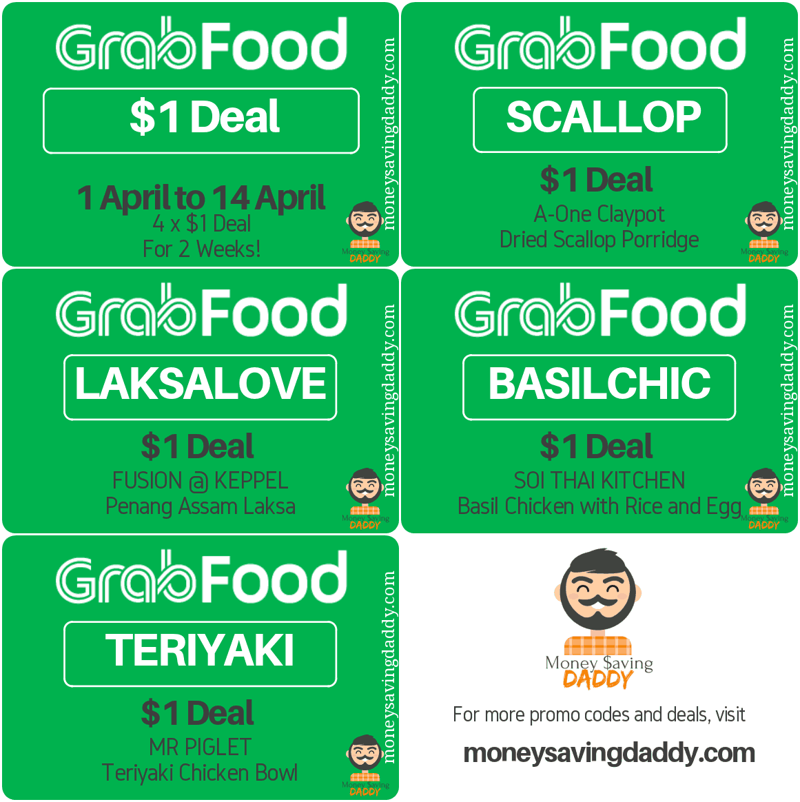 GrabFood $1 Deal April