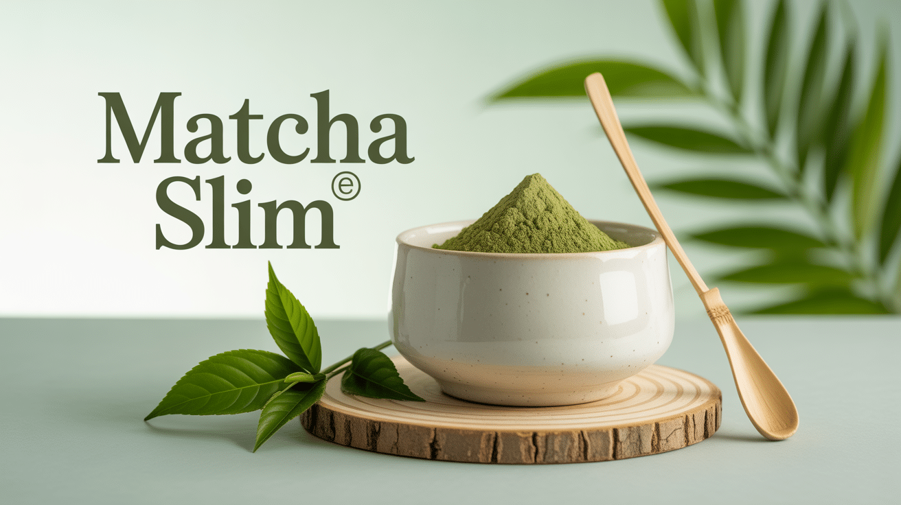 Bol avec poudre de Matcha Slim