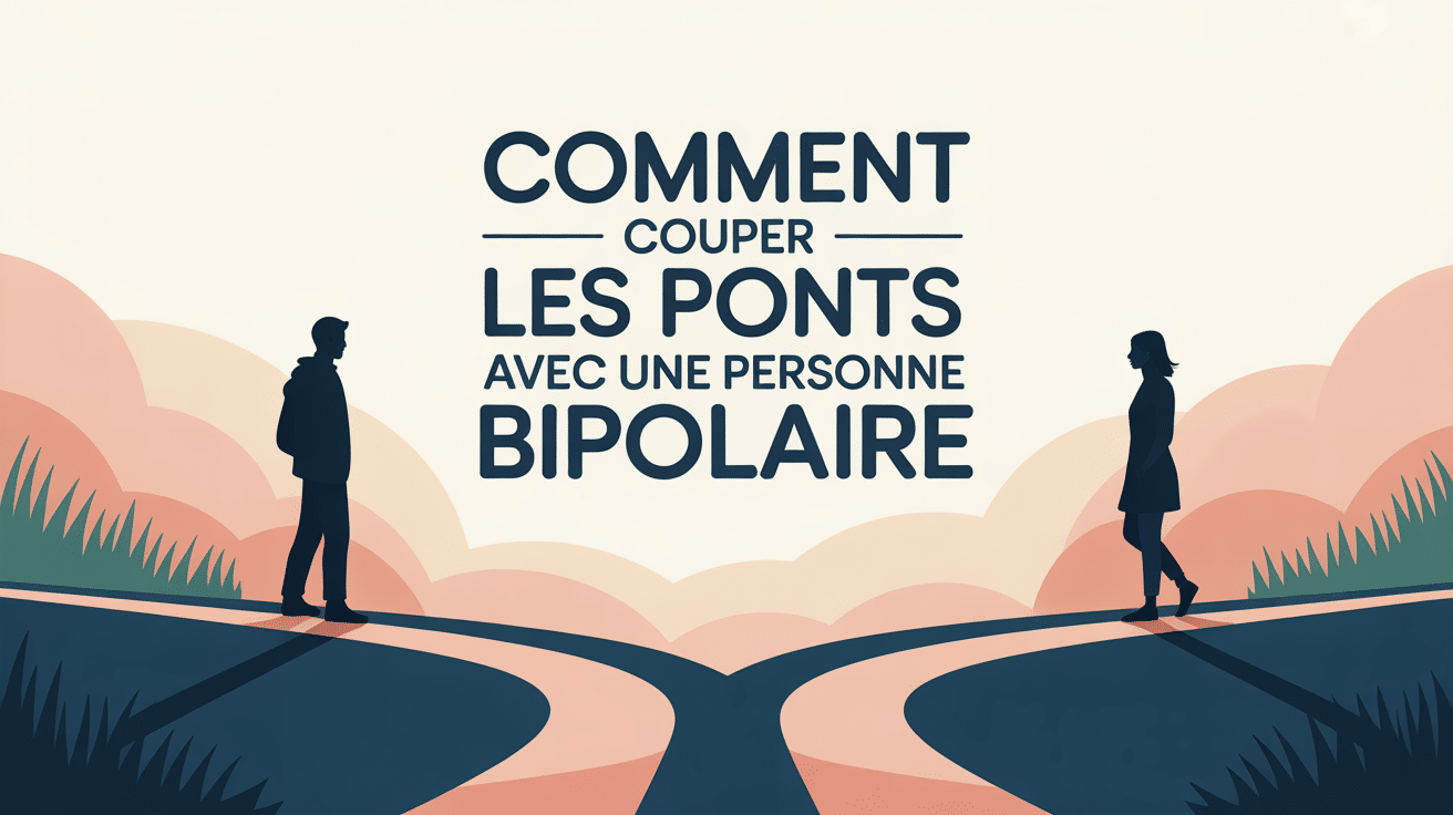 Illustration coupe les ponts avec un bipolaire chemin qui se sépare