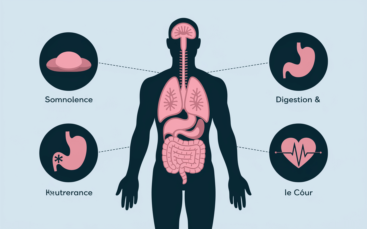 Nervicil effets secondaires infographie risques organes