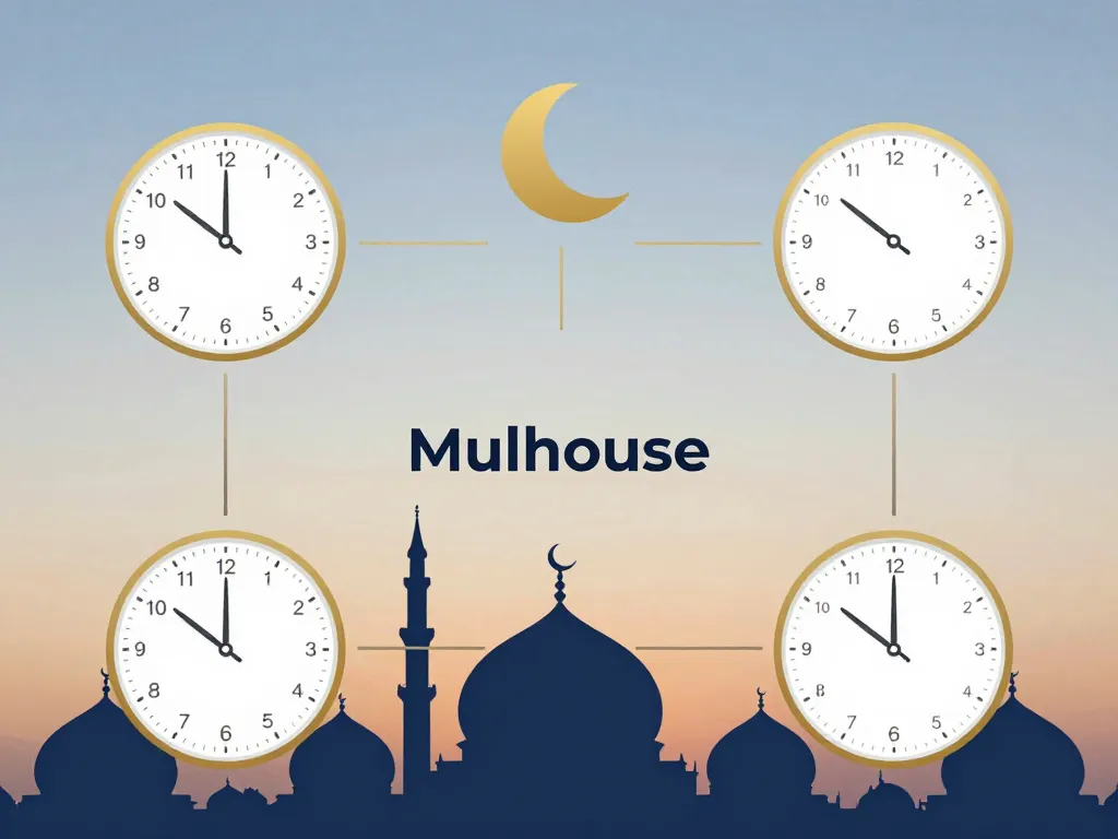 horaire priere mulhouse diagramme heures mosquee