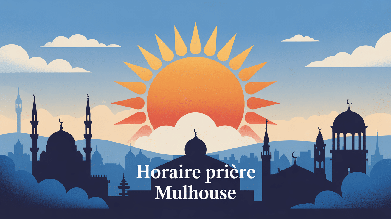 horaire priere mulhouse illustration organisation stylisée