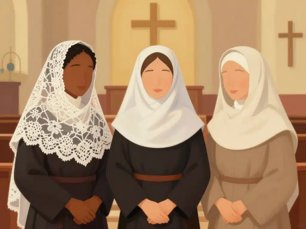 scene femmes voile chretien styles denominations