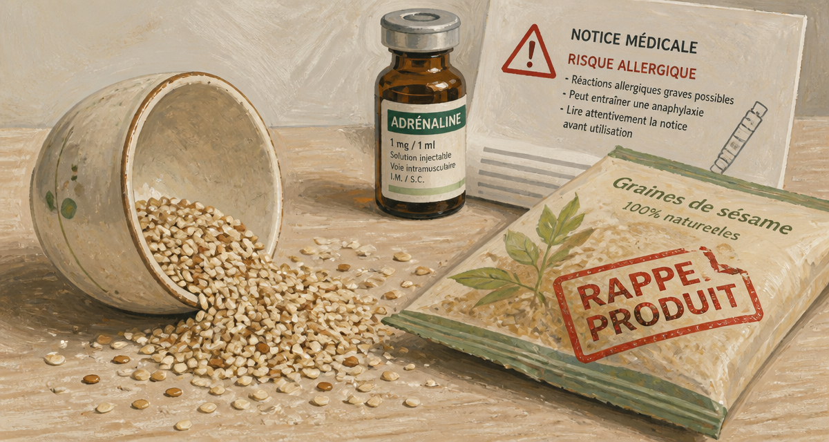 graines de sesame effets secondaires allergie contamination