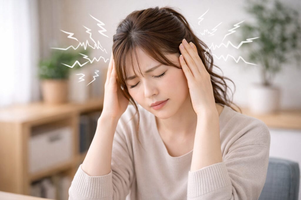 自律神経が乱れた女性