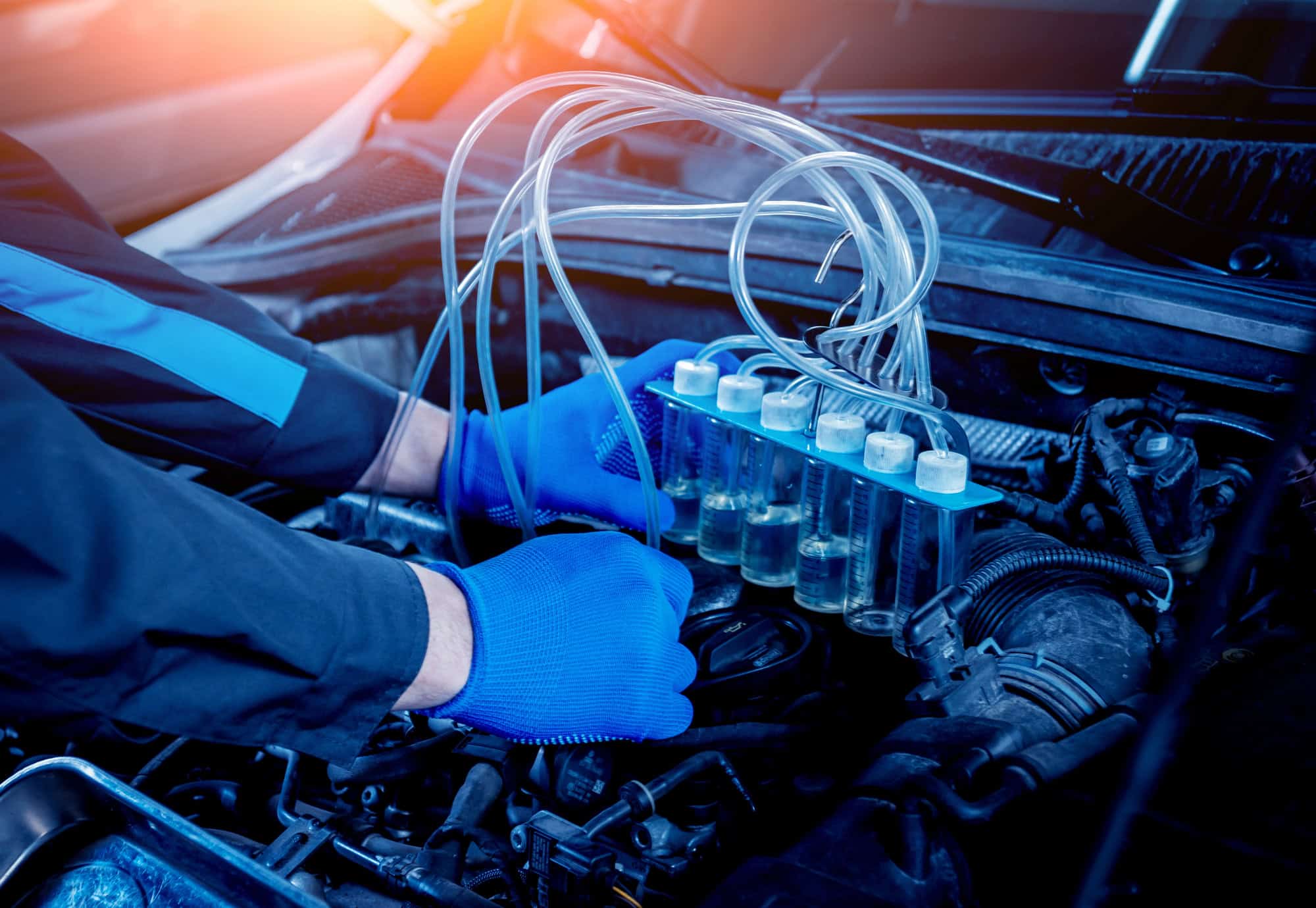 Cleaning engine injectors