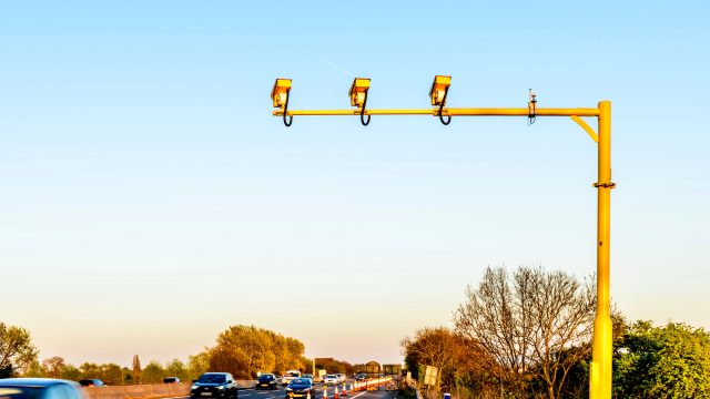 Average Speed Camera on UK Motorway