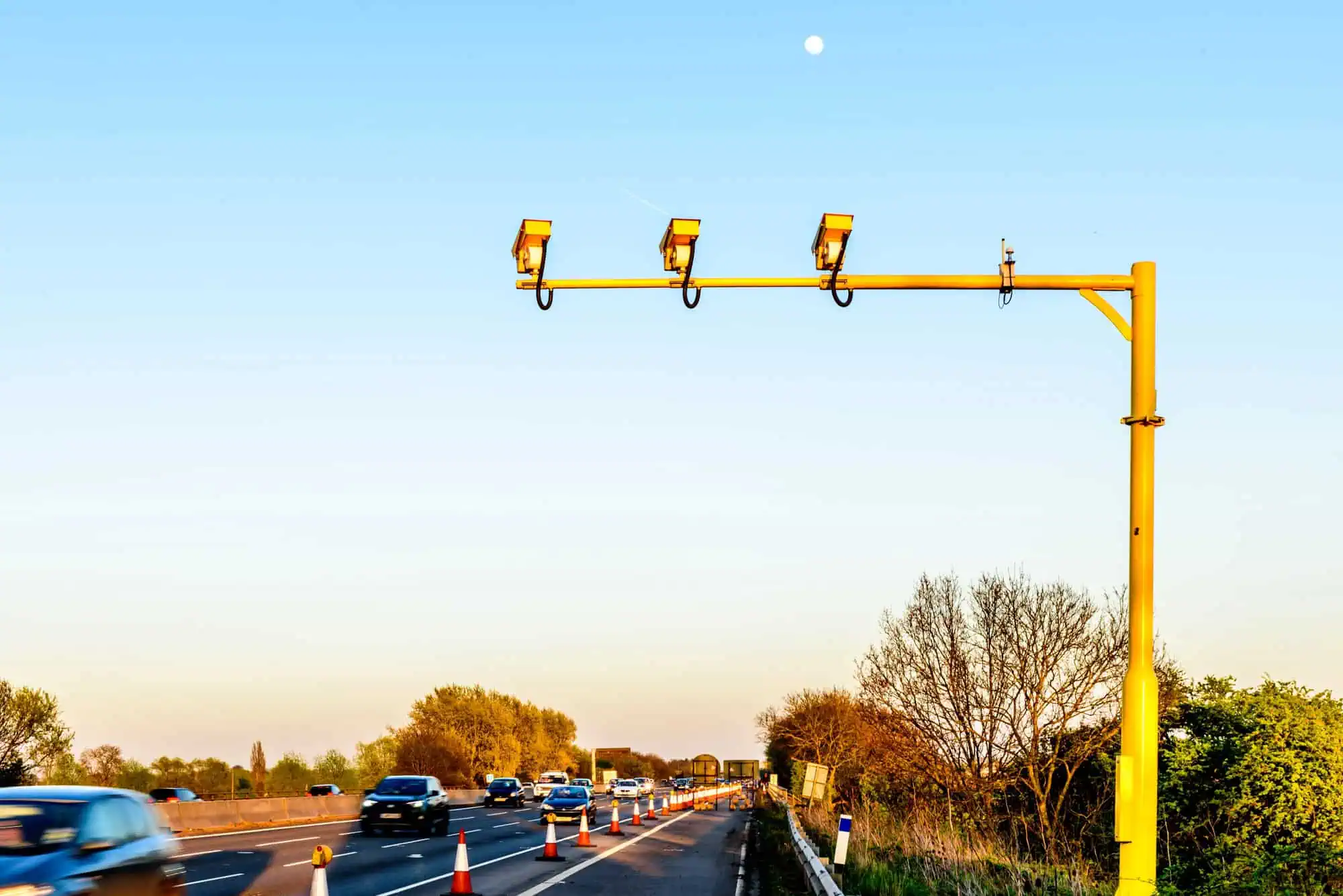 Average Speed Camera on UK Motorway