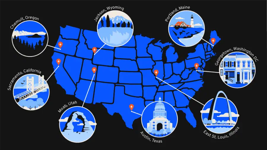 10 coolest EV charging destinations for your next cross-country road trip