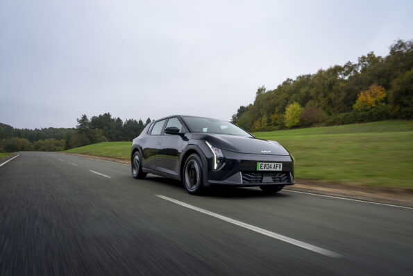 Kia EV4 Air electric hatchback in Phantom Black