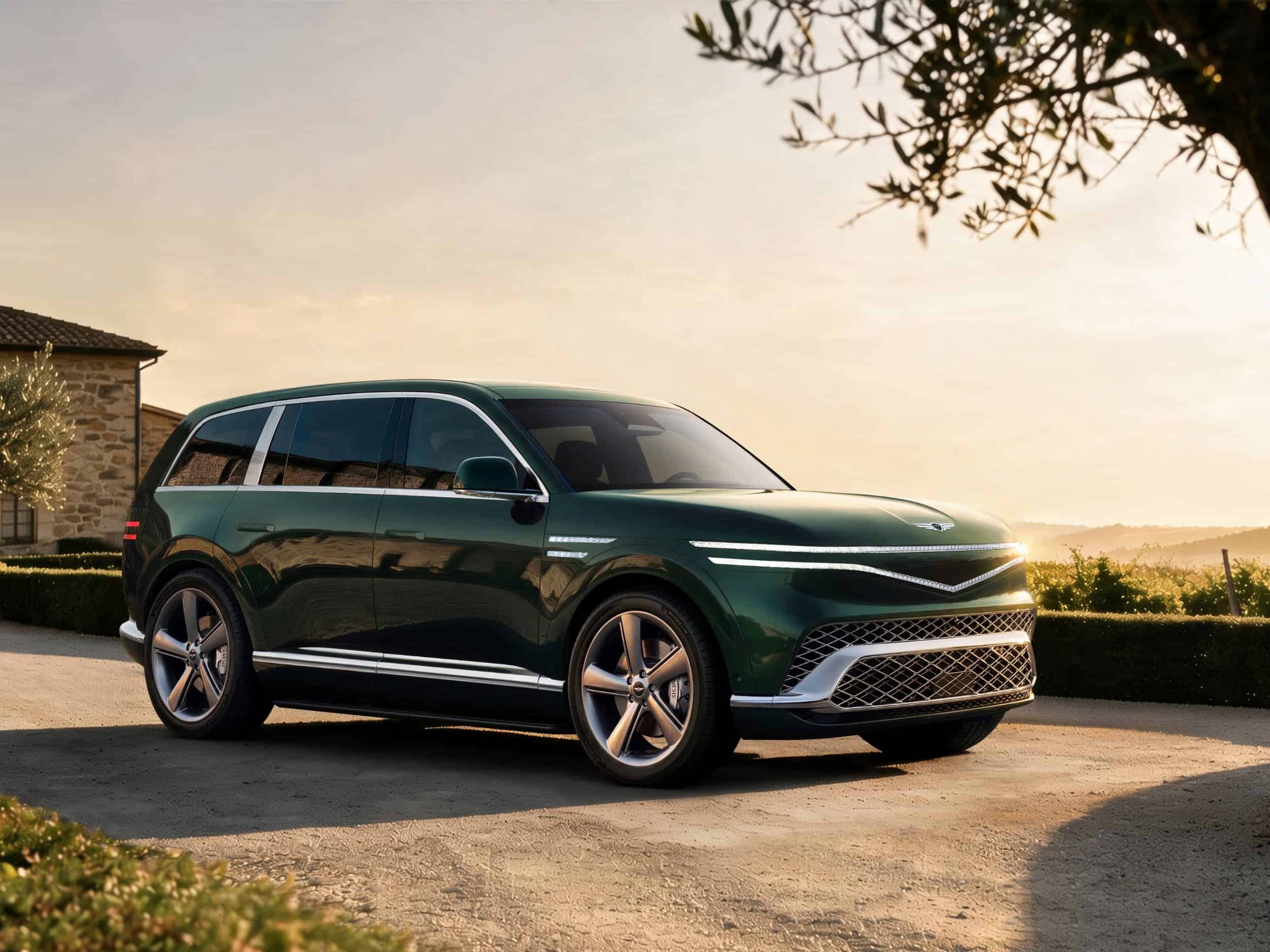 Genesis GV90 flagship electric SUV exterior detail