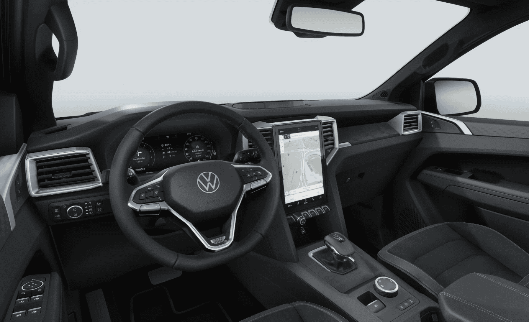 Volkswagen Amarok Dark Label Special Edition digital cockpit and infotainment screen