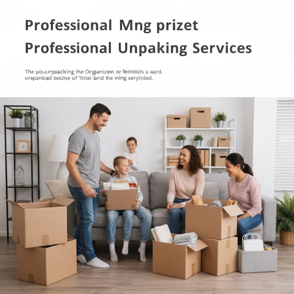 Happy family enjoying their organized home after professional unpacking services