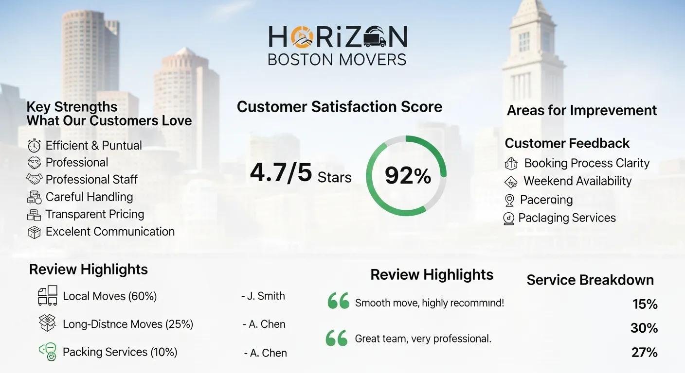 Horizon Boston Movers &mdash; customer insights and review summary