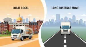 Boston moving truck &mdash; comparing local and long‑distance rates