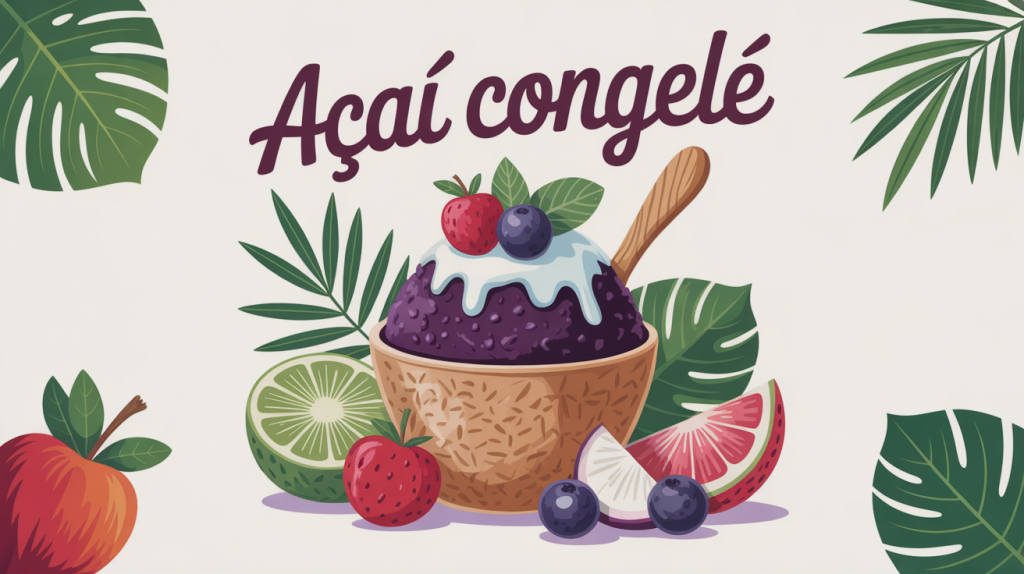 acai congelé bol pulpe violette et fruits frais