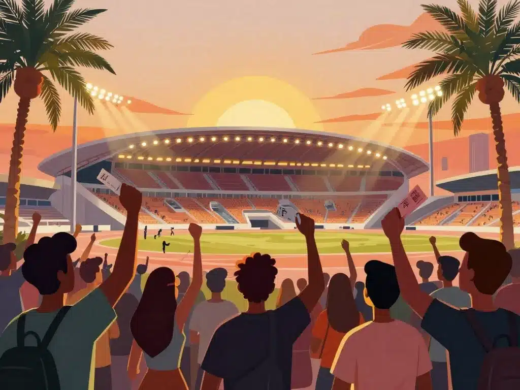 fans carte UFC Abu Dhabi entrée arena