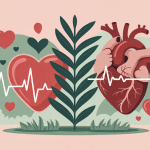 griffonia et rythme cardiaque illustration plante et cœur