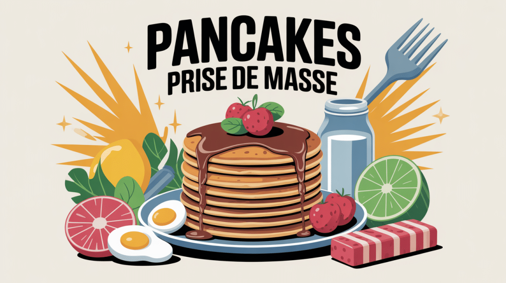 illustration pancake prise de masse et nutrition sportive