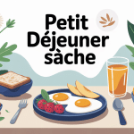 petit dejeuner pour secher table aliments sains