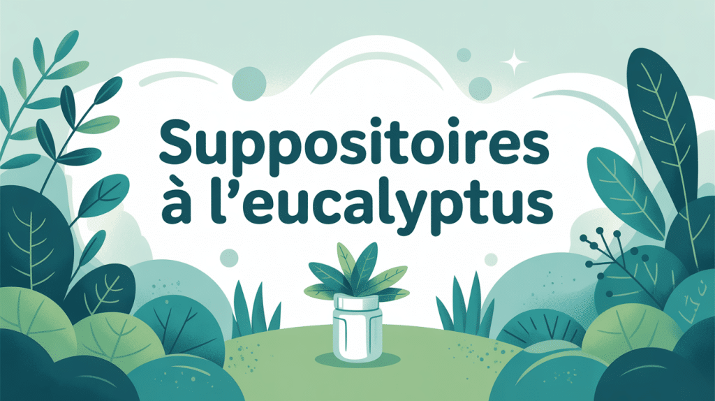 Illustration suppositoire eucalyptus ambiance respiration