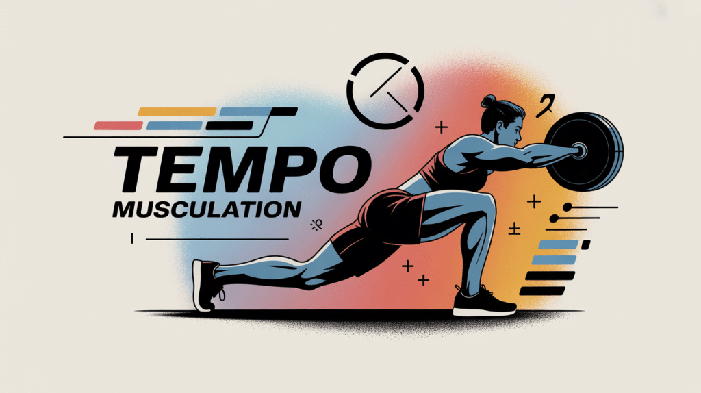 Illustration tempo musculation control du rythme exercice