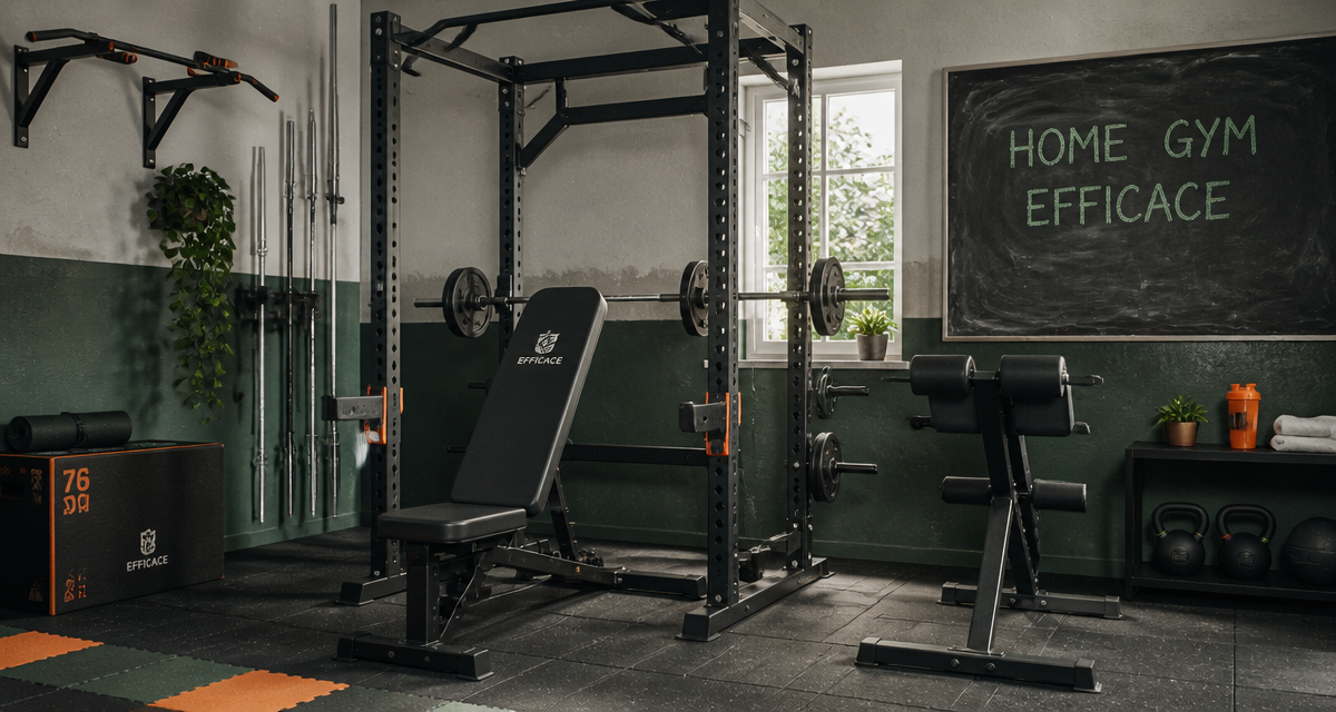 Salle équipée pour musculation à domicile