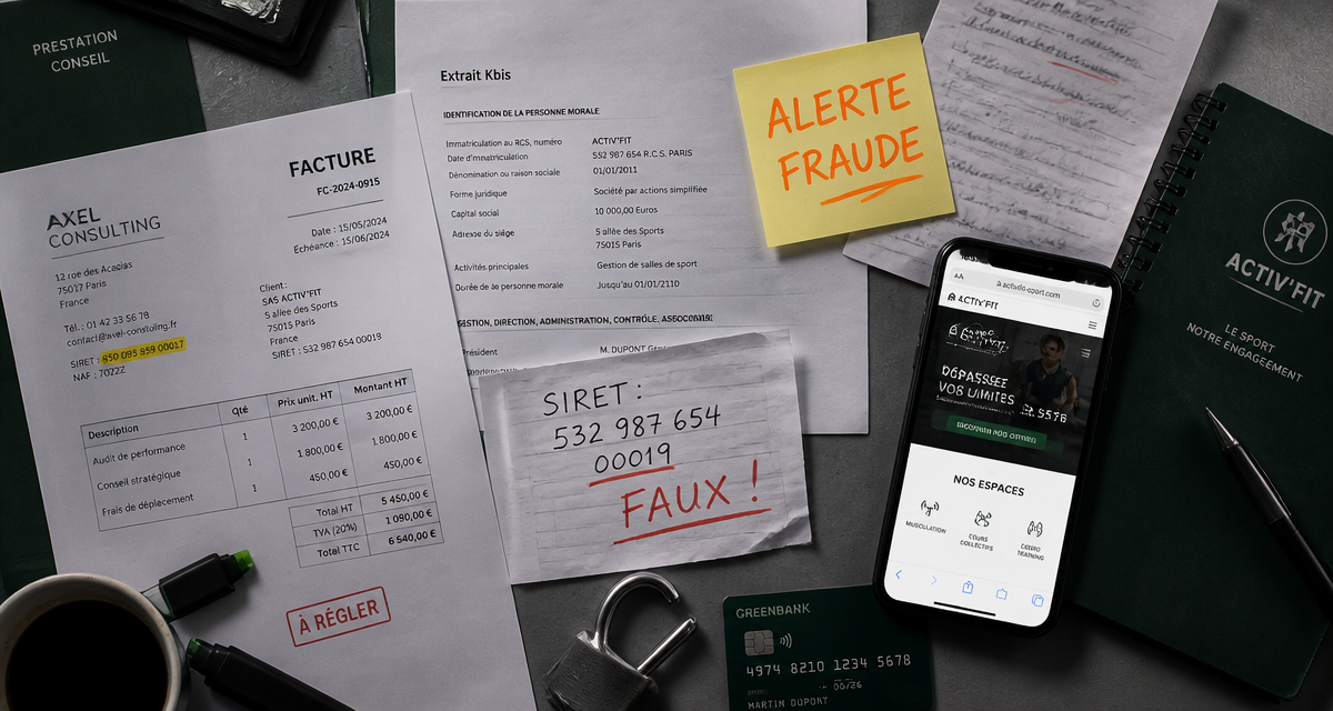 Maison Fitness avis documents SIRET frauduleux