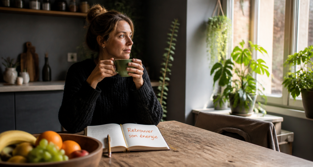 manque d energie que faire femme assise cuisine
