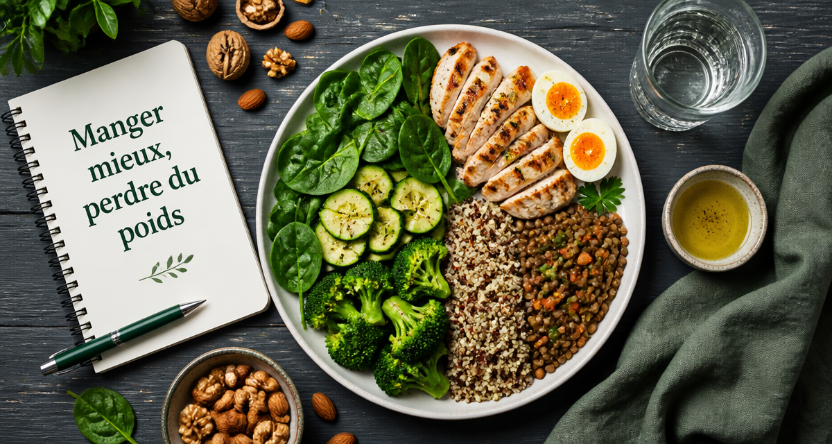 Que faut il manger pour perdre du poids assiette légumes protéines quinoa