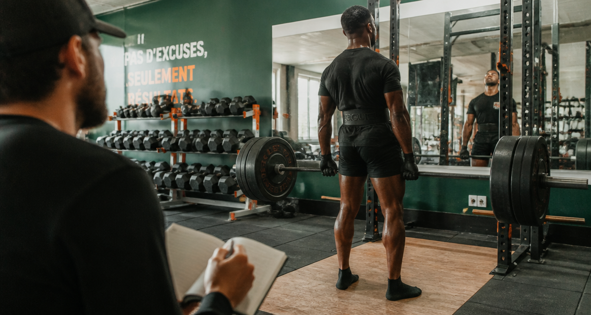 souleve de terre muscle athlète coach