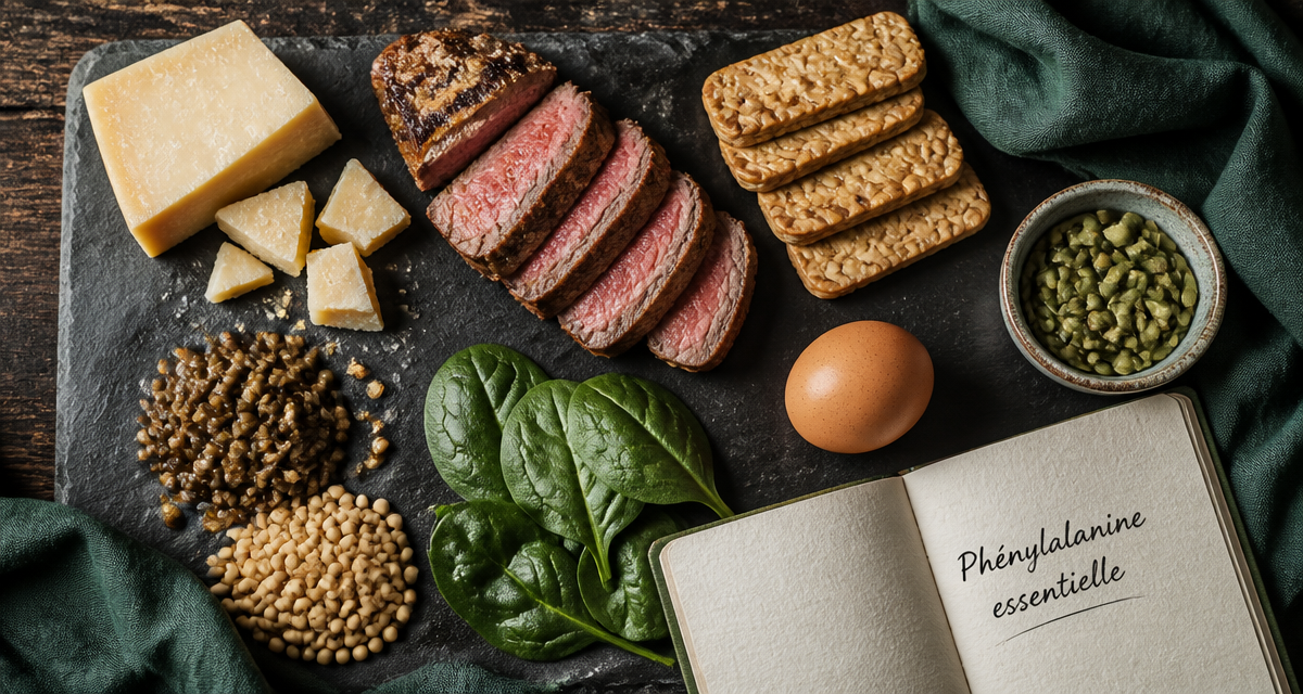 aliments riches en phenylalanine sur table