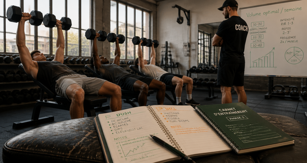 combien de serie par muscle par semaine coach musculation