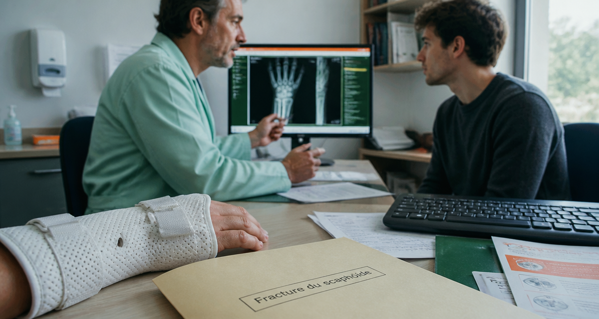 peut on travailler avec une fracture du scaphoïde main attelle médecin