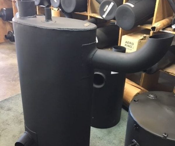 Heavy-duty mufflers and exhaust components for vehicles at Mufflers NZ Ltd in New Zealand.