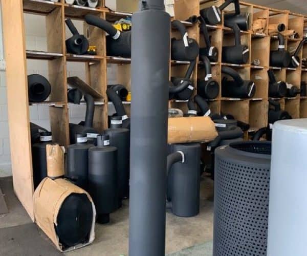 High-quality vehicle muffler on display at Mufflers NZ Ltd, servicing Christchurch with exhaust solutions.