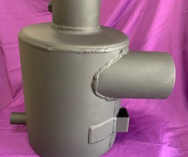 Industrial muffler for vehicle exhaust systems, custom fabrication NZ.