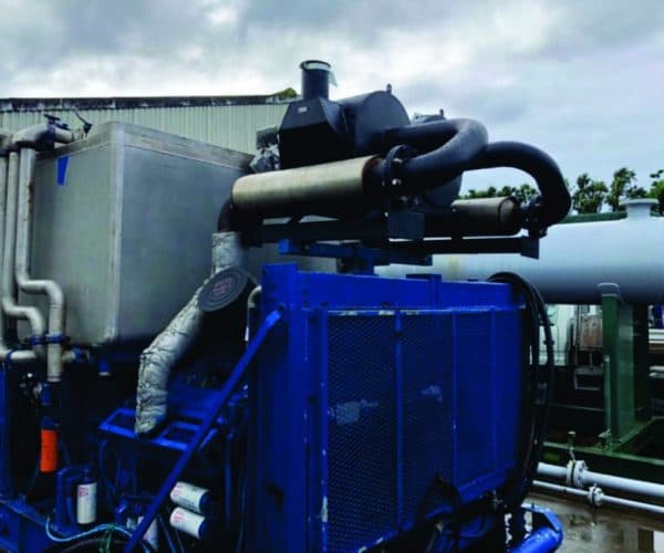 Heavy-duty industrial muffler and exhaust system for machinery and vehicles in NZ.