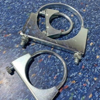Heavy-duty exhaust clamp and hangers for vehicle mufflers - Mufflers NZ Ltd.