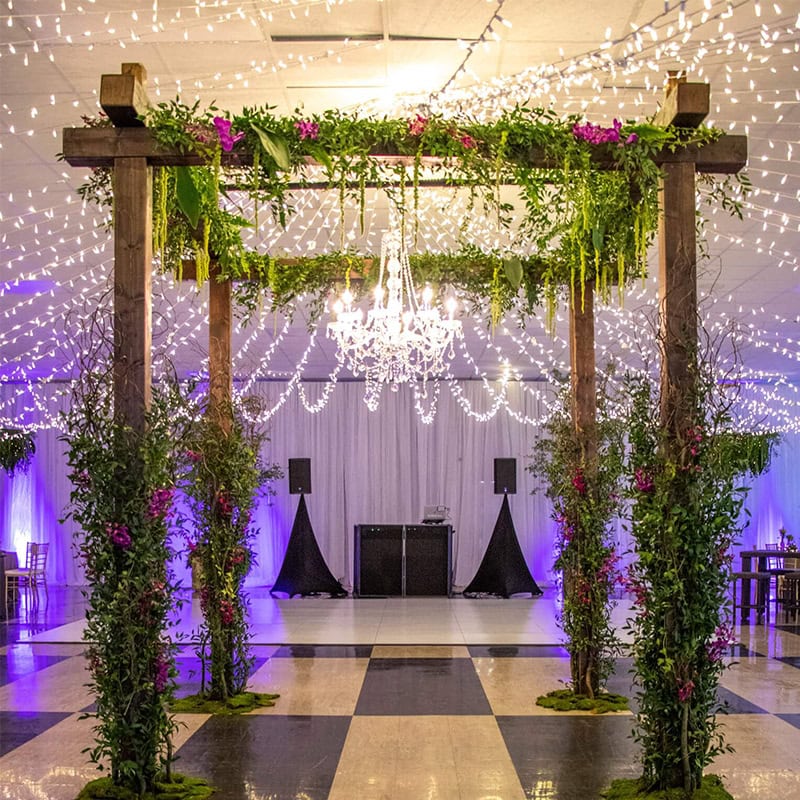4 Post Wooden Wedding Arch