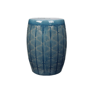 Blue_Tribal_Accent_End_Table_Event_Rentals_Jacksonville