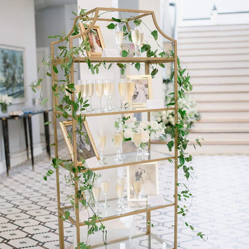 Gold_Bookshelf_Event_Decor_Rentals_Jacksonville