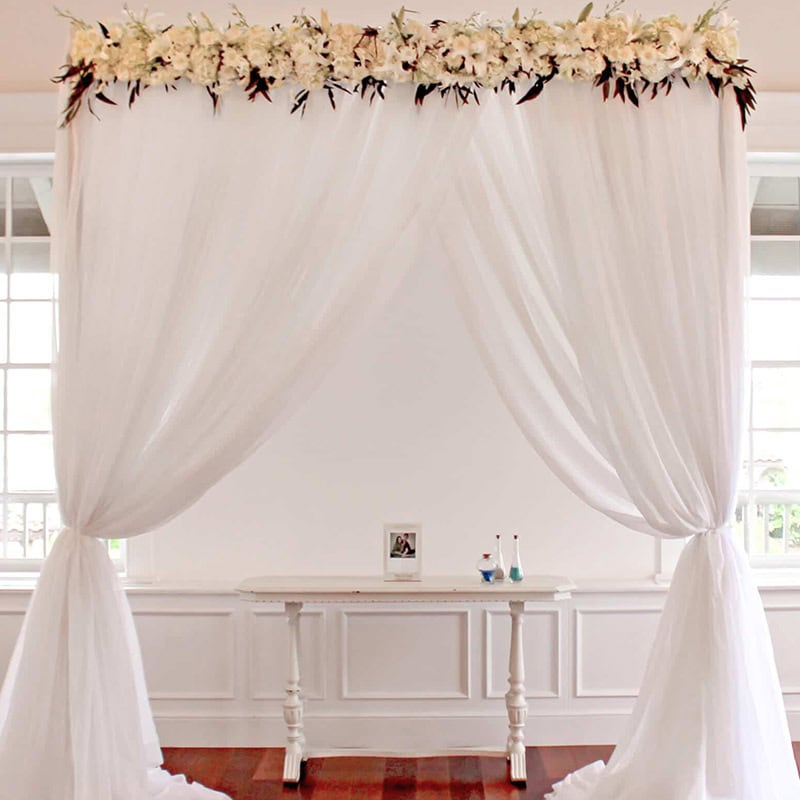 Fabric Wedding Arch