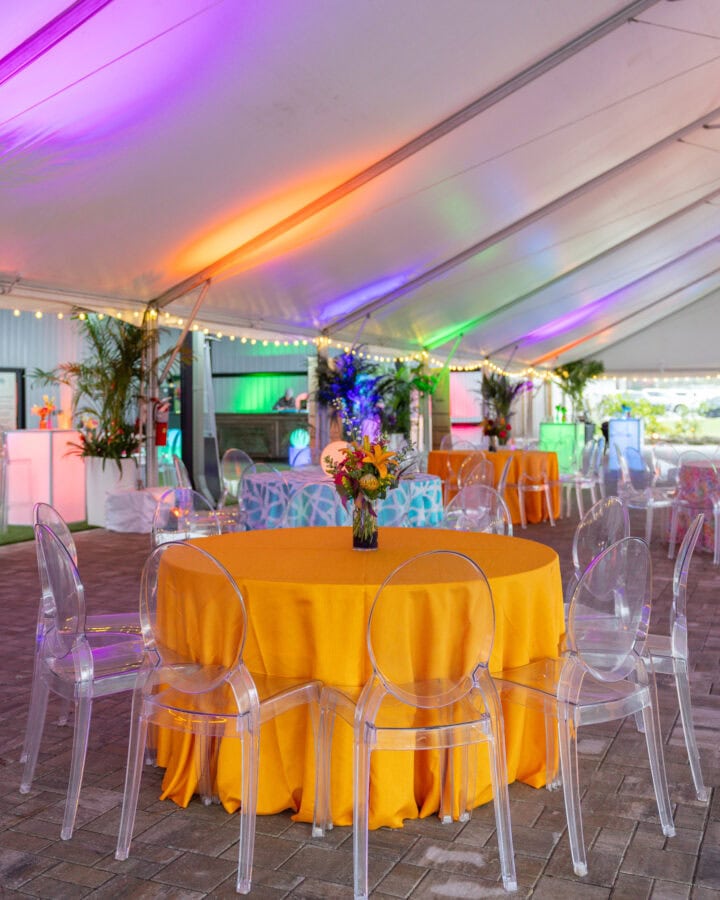 Neon_Event_Decor_Clear_Transparent_Chairs_Event_Rentals_Jacksonville