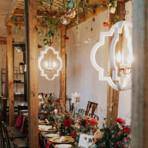 Rustic White Chandelier