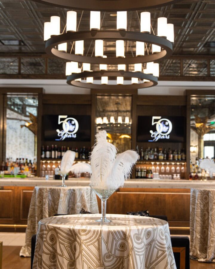 Sawgrass Country Club 50th Anniversary cocktail area