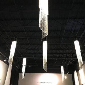 Spiral Beaded Chandelier