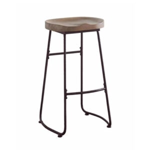 Wood & Iron Barstool